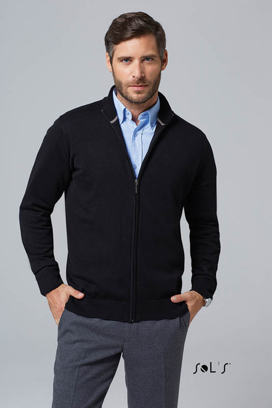 Mens zip cardigan outlet with pockets